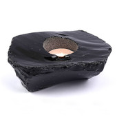 Obsidian-Teelichthalter (Lapis Vitalis)