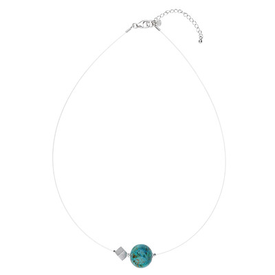 Blauer Atacama-Opal-Halskette