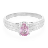 Pinkfarbener Ceylon-Saphir-Silberring