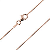 Silber-Schlangenkette - 90 cm - 6,18 g - rosévergoldet