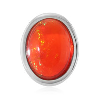 Äthiopischer Roter Opal-Silberanhänger