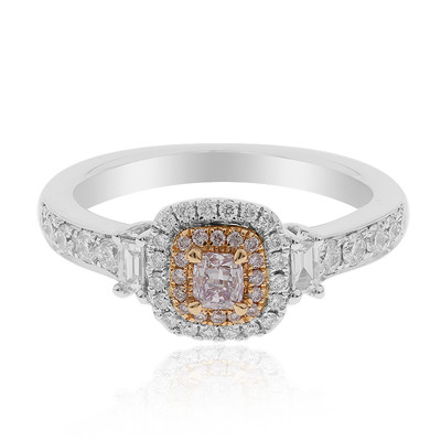 Pinkfarbener SI1 Diamant-Goldring (CIRARI)