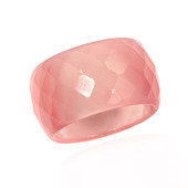 Pinkfarbener Achat-Ring