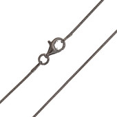 Silber-Schlangenkette - 6,43 g - 80 cm - rutheniert