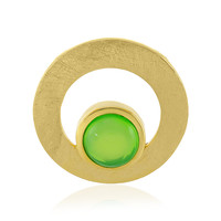 Grüner Opal-Silberanhänger