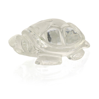 Weißer Quarz-Figur Schildkröte