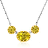 Ouro Verde-Quarz-Silbercollier (Dallas Prince Designs)