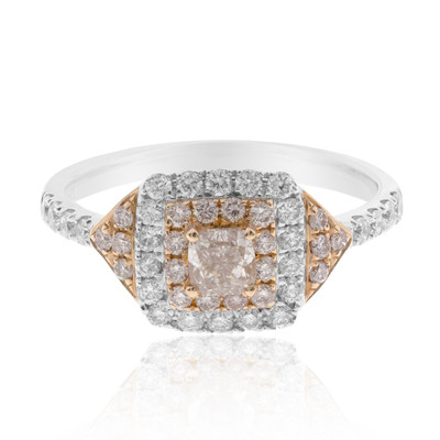Pinkfarbener SI Diamant-Goldring (CIRARI)