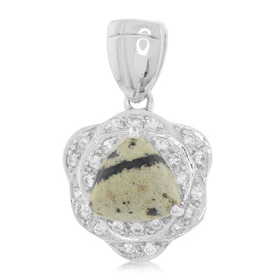 Dalmatiner-Jaspis-Silberanhänger