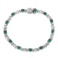 Socoto-Smaragd-Silberarmband
