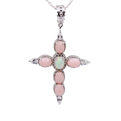 Opal-Silberhalskette (Dallas Prince Designs)