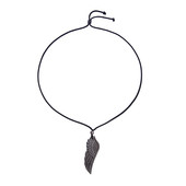 Silberglanz-Obsidian-Halskette