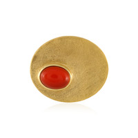 Roter Onyx-Silberanhänger