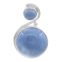 Blauer Opal-Silberanhänger