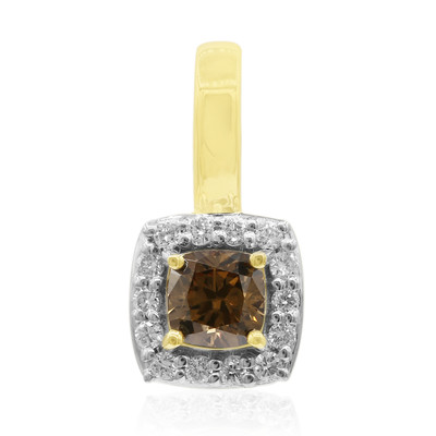 SI1 Argyle-Cognac-Diamant-Goldanhänger (Mark Tremonti)