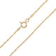 Silber-Halskette - 1,51 g - 45 cm - vergoldet
