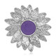 Lavendel-Jade-Silberanhänger (MONOSONO COLLECTION)