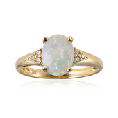Australischer Opal-Goldring