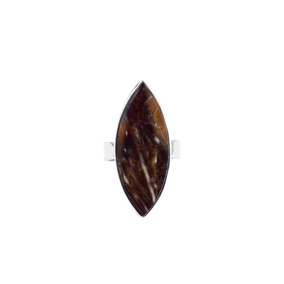 Prärie-Achat-Silberring