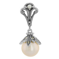 Ming-Perlen-Silberanhänger