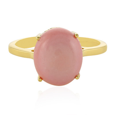 Australischer Pinkfarbener Opal-Silberring