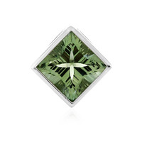 Grüner Amethyst-Silberanhänger