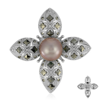 Ming-Perlen-Silberanhänger/-brosche (Annette classic)