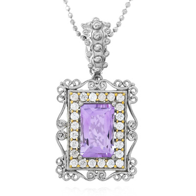Lavendel-Amethyst-Silberhalskette (Dallas Prince Designs)