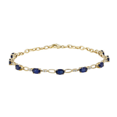 Blauer Ceylon-Saphir-Goldarmband (CIRARI)