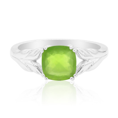 Brasilianischer Grüner Opal-Silberring