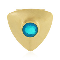 Äthiopischer Blauer Opal-Silberanhänger