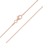 Silber-Schlangenkette - 4,58 g - 60 cm - rosévergoldet