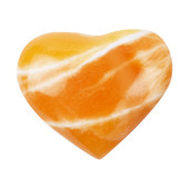 Oranger Kalzit-Herz (Lapis Vitalis)- 1.165 ct