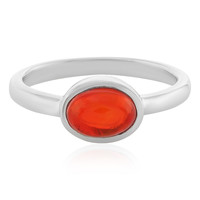 Äthiopischer Roter Opal-Silberring