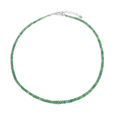 Sambia-Smaragd-Silberhalskette