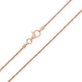 Silber-Criss-Cross-Kette - 70 cm - 4,1 g - rosévergoldet