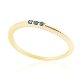 Blauer I1 Diamant-Goldring (de Melo)