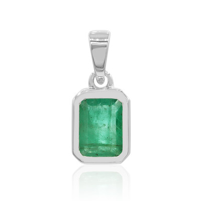 Sambia-Smaragd-Silberanhänger