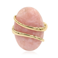 Pinkfarbener Opal-Goldring