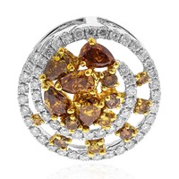 Oranger SI Diamant-Goldanhänger (CIRARI)