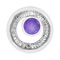 Lavendel-Jade-Silberanhänger