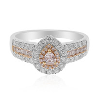 Pinkfarbener SI1 Diamant-Goldring (CIRARI)