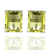 Ouro Verde-Quarz-Silberohrringe
