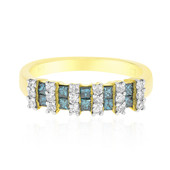 Blauer SI2 Diamant-Goldring