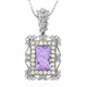 Lavendel-Amethyst-Silberhalskette (Dallas Prince Designs)