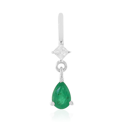 Sambia-Smaragd-Silberanhänger