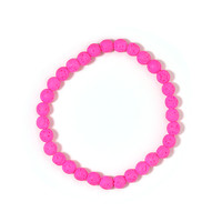 Pinkfarbene Lavaperle-Armband