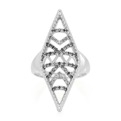 Diamant-Silberring