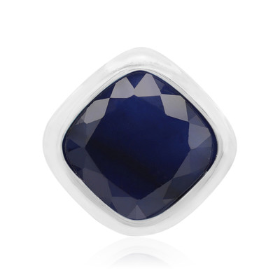 Blauer Saphir-Silberanhänger (MONOSONO COLLECTION)