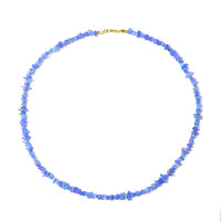 Äthiopischer Blauer Opal-Silberhalskette